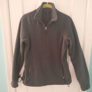 Lands' End Gray Fleece Jacket